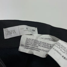 Load image into Gallery viewer, Girls Zara, black faux leather pants, elasticated, Inside leg: 51cm, EUC, size 9,  