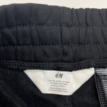 Load image into Gallery viewer, Boys H&amp;M, black fleece line shorts, elasticated, EUC, size 14-15,  