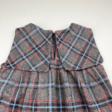 Load image into Gallery viewer, Girls Dear Eli, lined soft feel checked sleeveless dress, no size, armpit to armpit: 28cm, EUC, size 3, L: 50cm