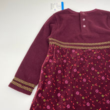 Load image into Gallery viewer, Girls TWINNIES TREND, fleece &amp; velvet long sleeve dress, NEW, size 3, L: 50cm