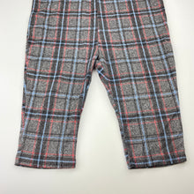 Load image into Gallery viewer, Girls Dear Eli, soft feel checked jumpsuit, no size, armpit to armpit: 31.5cm, shoulder to crotch: 52cm, Inside leg: 24cm, EUC, size 5-6,  