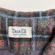 Load image into Gallery viewer, Girls Dear Eli, soft feel checked jumpsuit, no size, armpit to armpit: 31.5cm, shoulder to crotch: 52cm, Inside leg: 24cm, EUC, size 5-6,  