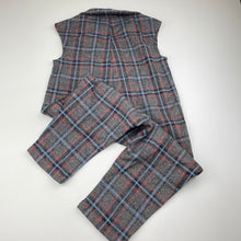 Load image into Gallery viewer, Girls Dear Eli, soft feel checked jumpsuit, no size, armpit to armpit: 31.5cm, shoulder to crotch: 52cm, Inside leg: 24cm, EUC, size 5-6,  