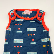 Load image into Gallery viewer, Unisex Moromini, organic cotton romper, wash fade, FUC, size 1,  