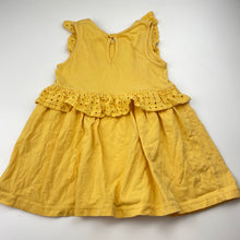 Load image into Gallery viewer, Girls Cotton On, broderie trim cotton summer dress, EUC, size 2, L: 45cm