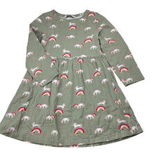 Load image into Gallery viewer, Girls E-VIE ANGEL, cotton long sleeve dress, unicorns, GUC, size 5-6, L: 54cm