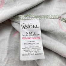 Load image into Gallery viewer, Girls E-VIE ANGEL, cotton long sleeve dress, unicorns, GUC, size 5-6, L: 54cm