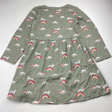 Load image into Gallery viewer, Girls E-VIE ANGEL, cotton long sleeve dress, unicorns, GUC, size 5-6, L: 54cm