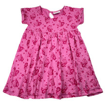 Load image into Gallery viewer, Girls Mango, pink cotton dress, unicorns, GUC, size 6, L: 54cm