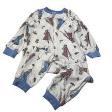 Load image into Gallery viewer, Girls Disney, Frozen fleece all-in-one pyjamas, EUC, size 2,  
