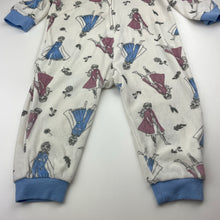 Load image into Gallery viewer, Girls Disney, Frozen fleece all-in-one pyjamas, EUC, size 2,  