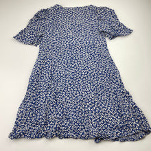 Load image into Gallery viewer, Girls Next, blue &amp; white viscose dress, EUC, size 7, L: 58cm