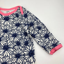 Load image into Gallery viewer, Girls TOUCHED BY NATURE, floral organic cotton sleepsack, EUC, size 000-00,  