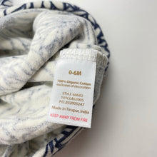 Load image into Gallery viewer, Girls TOUCHED BY NATURE, floral organic cotton sleepsack, EUC, size 000-00,  