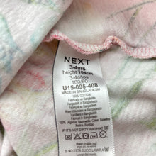 Load image into Gallery viewer, Girls Next, floral cotton long sleeve dress, GUC, size 3-4, L: 50cm