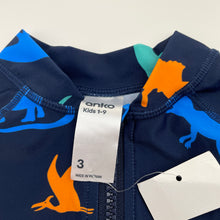 Load image into Gallery viewer, Boys Anko, long sleeve rashie suit, dinosaurs, NEW, size 3,  