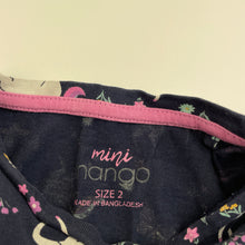 Load image into Gallery viewer, Girls Mango, cotton long sleeve dress, unicorns, GUC, size 2, L: 41cm