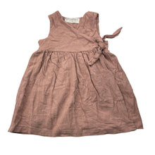 Load image into Gallery viewer, Girls Little Clothing Co, linen/cotton wrap-over dress, EUC, size 2-3, L: 44cm