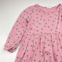 Load image into Gallery viewer, Girls Cotton On, floral cotton long sleeve dress, FUC, size 4, L: 53cm