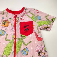 Load image into Gallery viewer, Girls Dr Seuss, The Grinch x Mulga cotton pyjamas / sleepsuit, FUC, size 5,  