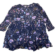 Load image into Gallery viewer, Girls Cotton On, floral viscose long sleeve dress, GUC, size 5, L: 50cm
