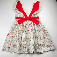 Load image into Gallery viewer, Girls May Gibbs, Gumnut Babies Christmas cotton dress, EUC, size 4, L: 57cm