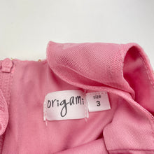 Load image into Gallery viewer, Girls Origami, pink tulle &amp; sequin party dress, GUC, size 3, L: 57cm