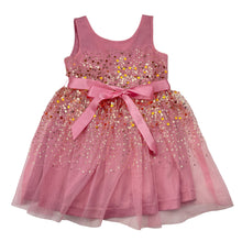 Load image into Gallery viewer, Girls Origami, lined tulle &amp; sequin party dress, EUC, size 2, L: 50cm