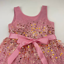 Load image into Gallery viewer, Girls Origami, lined tulle &amp; sequin party dress, EUC, size 2, L: 50cm