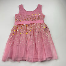 Load image into Gallery viewer, Girls Origami, lined tulle &amp; sequin party dress, EUC, size 2, L: 50cm