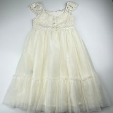 Load image into Gallery viewer, Girls H&amp;M, lined floral lace &amp; tulle party / formal dress, EUC, size 3, L: 65cm