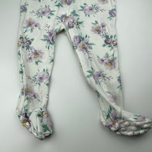 Load image into Gallery viewer, Girls Baby Berry, floral cotton zip coverall / romper, NEW, size 1,  