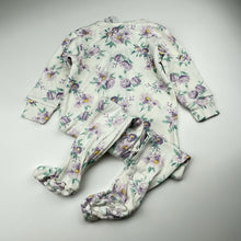 Load image into Gallery viewer, Girls Baby Berry, floral cotton zip coverall / romper, NEW, size 1,  