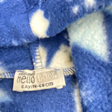 Load image into Gallery viewer, Boys Hello Baby, fleece hooded zip romper, GUC, size 00-0,  