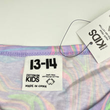 Load image into Gallery viewer, Girls Cotton On, colourful cotton long sleeve dress, NEW, size 13-14, L: 81cm