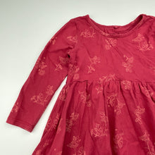 Load image into Gallery viewer, Girls Anko, cotton long sleeve dress, fairies, GUC, size 2, L: 45cm