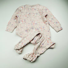 Load image into Gallery viewer, Girls Baby Berry, floral cotton zip coverall / romper, NEW, size 1,  