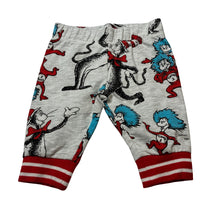 Load image into Gallery viewer, Unisex Peter Alexander, Dr Seuss Cat in the Hat leggings / bottoms, EUC, size 000,  