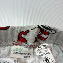 Load image into Gallery viewer, Unisex Peter Alexander, Dr Seuss Cat in the Hat leggings / bottoms, EUC, size 000,  