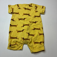 Load image into Gallery viewer, Unisex Bonds, zip wondersuit / zippy / romper, dogs, GUC, size 0,  