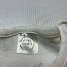 Load image into Gallery viewer, Unisex Beatrix Potter, Peter Rabbit cotton bodysuit / romper, EUC, size 000,  