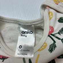 Load image into Gallery viewer, Unisex Anko, soft cotton bodysuit / romper, GUC, size 0,  