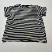 Load image into Gallery viewer, Unisex Seed, navy stripe stretchy tee / top, GUC, size 1,  