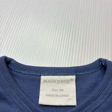 Load image into Gallery viewer, Unisex Marquise, cotton bodysuit / romper, seahorse, EUC, size 00,  