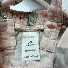 Load image into Gallery viewer, Girls Baby Baby, lightweight cotton suspender skirt, elasticated, EUC, size 000,  