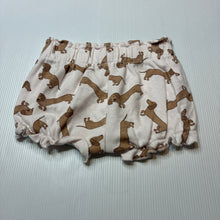 Load image into Gallery viewer, Girls Baby Berry, cotton shorts, elasticated, dogs, GUC, size 0,  