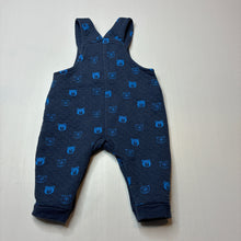 Load image into Gallery viewer, Boys Sprout, quilted overalls / dungarees, EUC, size 000,  
