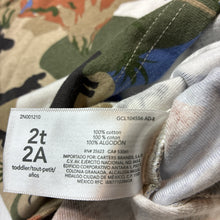 Load image into Gallery viewer, Boys Carters, cotton pyjama top, dinosaurs, EUC, size 2,  