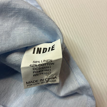 Load image into Gallery viewer, Boys Indie, blue linen/cotton long sleeve shirt, EUC, size 1,  
