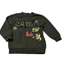Load image into Gallery viewer, Boys Marvel, Superhero fleece lined sweater / jumper, GUC, size 1,  